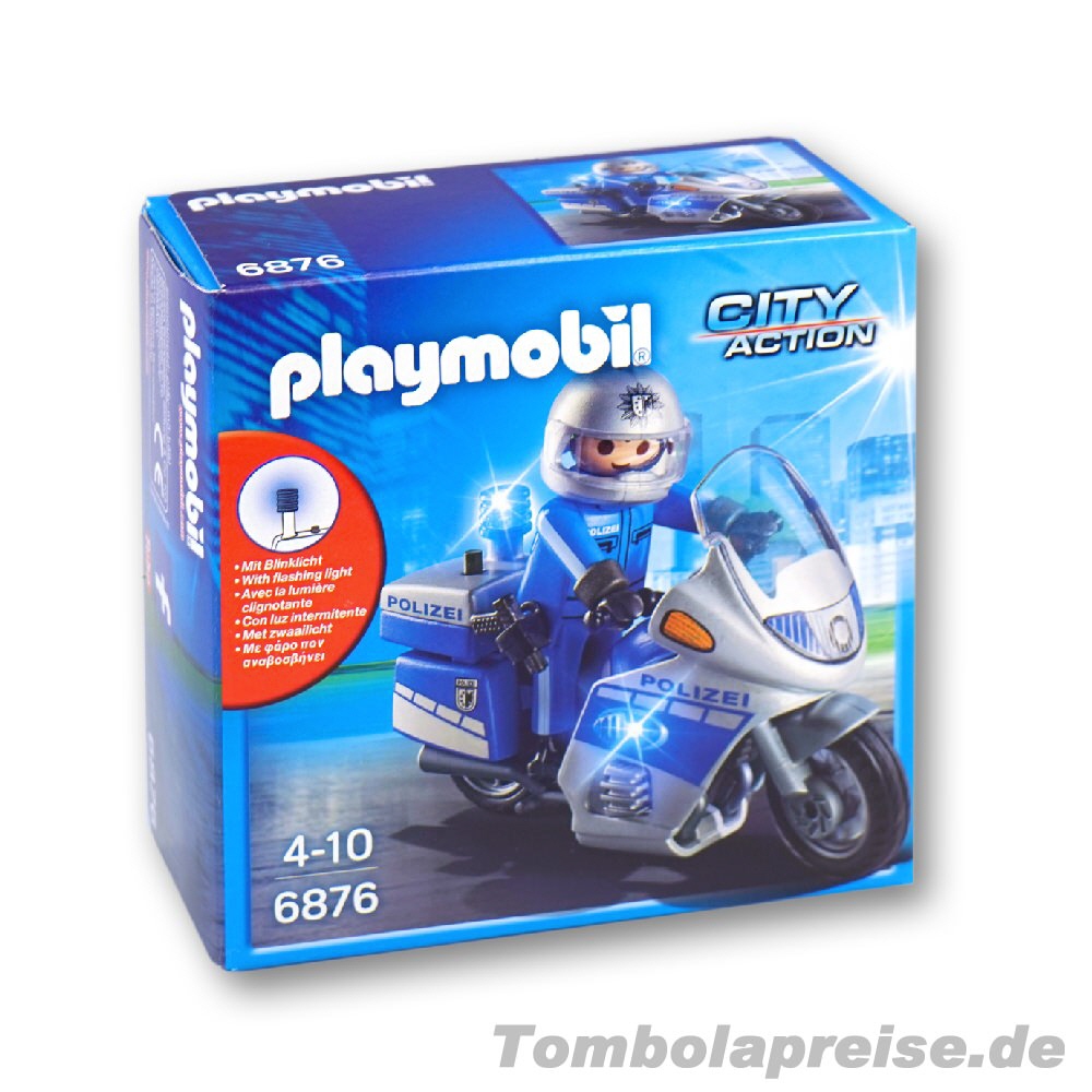Tombolapreis Polizeimotorrad Playmobil