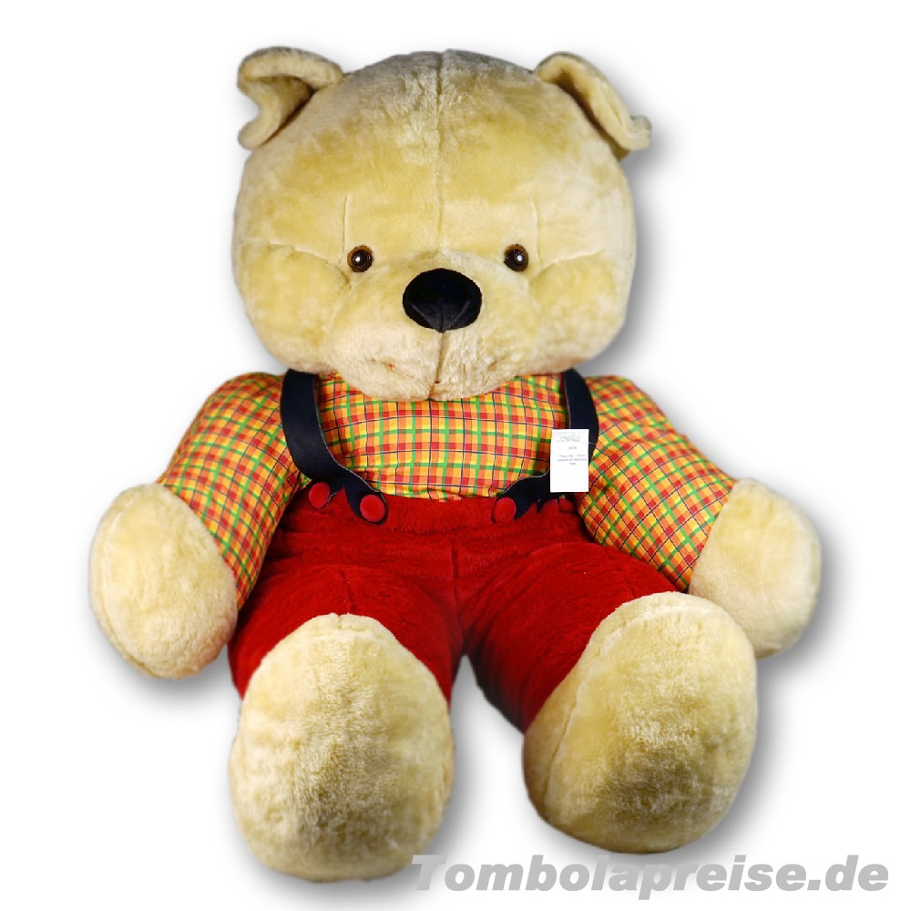 Tombolapreis Plüsch-Bär mit Hose 130 cm