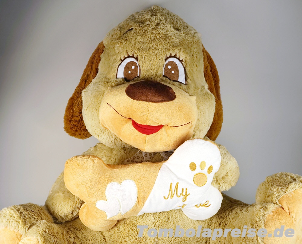 Tombolapreis Plüsch-Hund XXL 75 cm