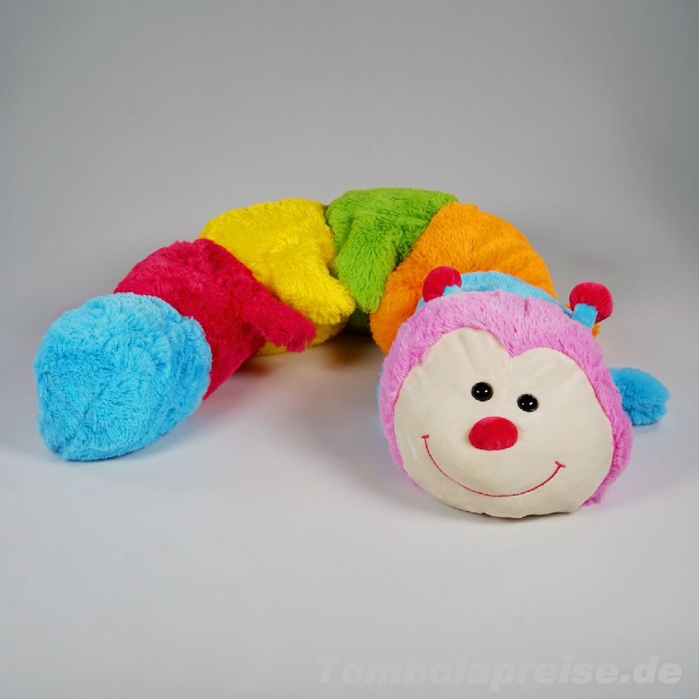 Tombolapreis Plüsch-Regenbogen-Raupe