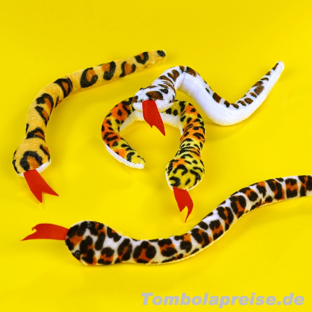 Tombolapreis Plüsch-Schlangen 25 cm