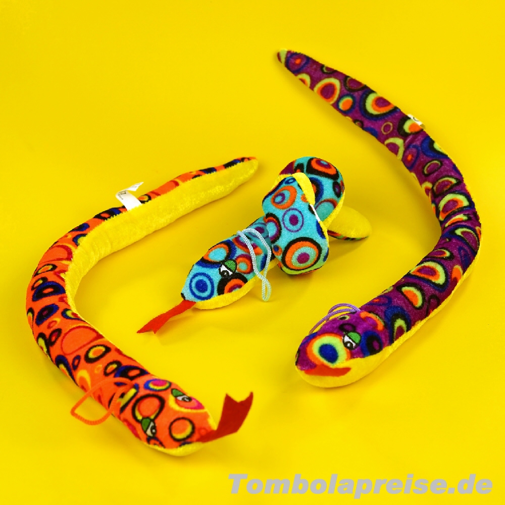 Tombolapreis Plüsch-Schlangen 54 cm