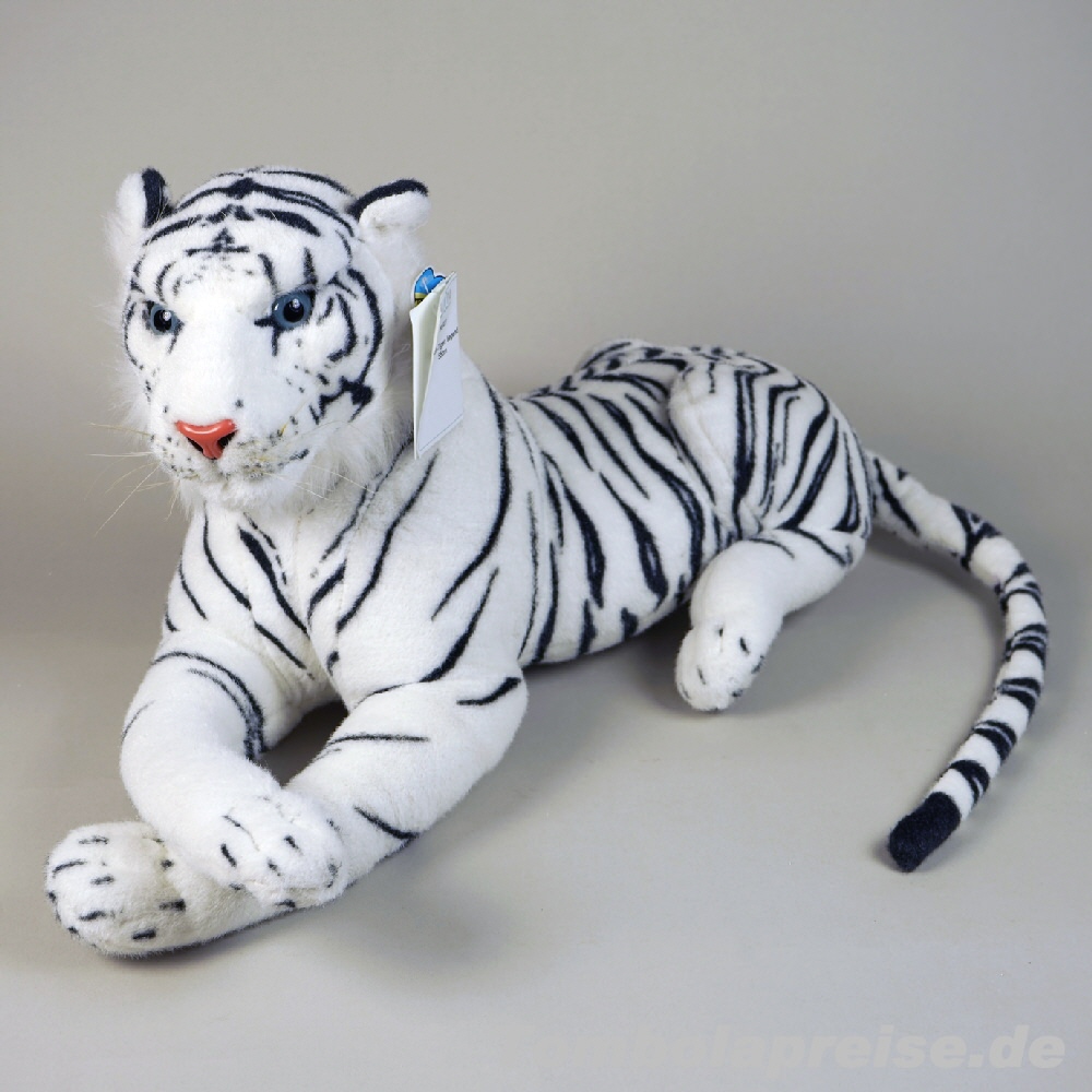 Tombolapreis Plüsch-Tiger weiss 55 cm