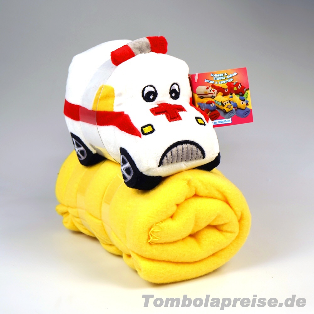 Tombolapreis Plüsch-Tier mit Decke