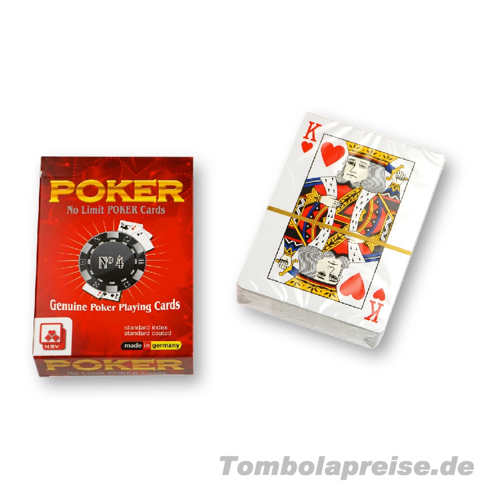 Tombolapreis Pokerkarten