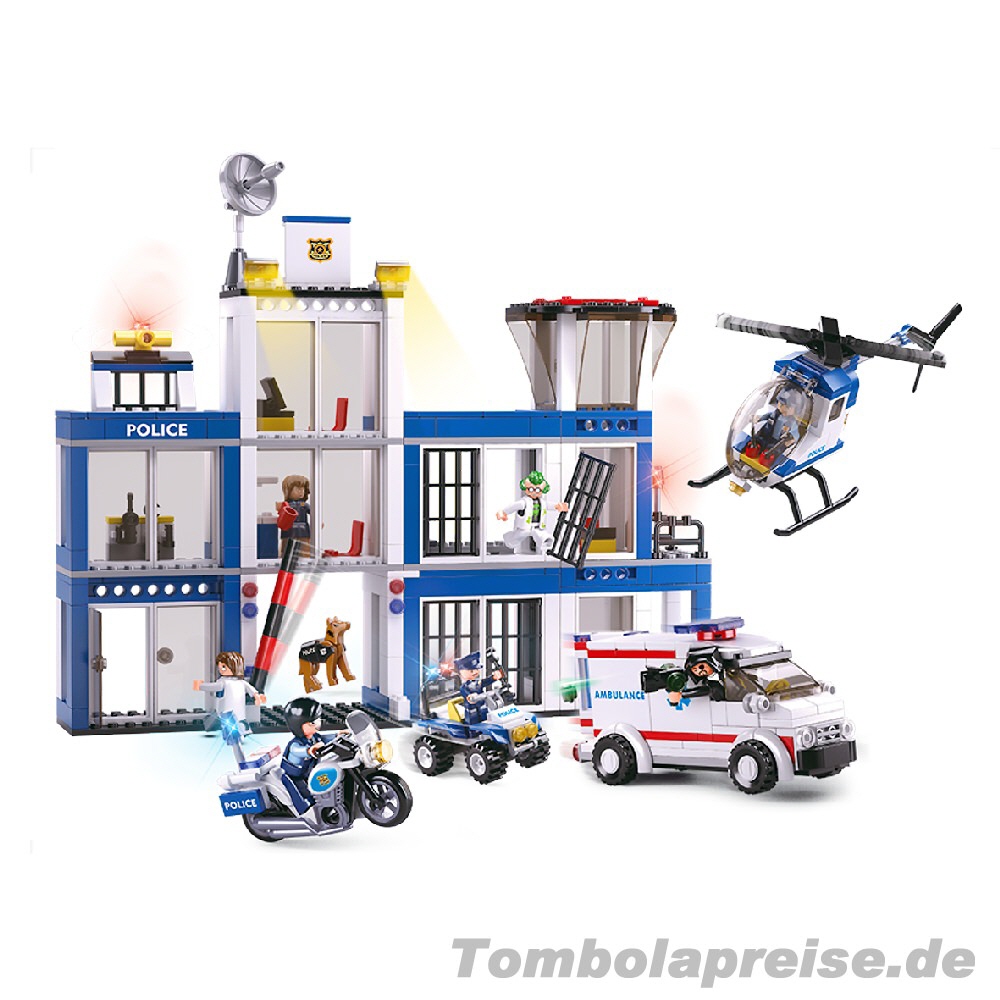Tombolapreis Klemmbausteinset Polizeistation