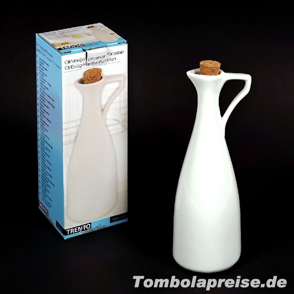 Tombolapreis Porzellan-Karaffe Essig und Öl