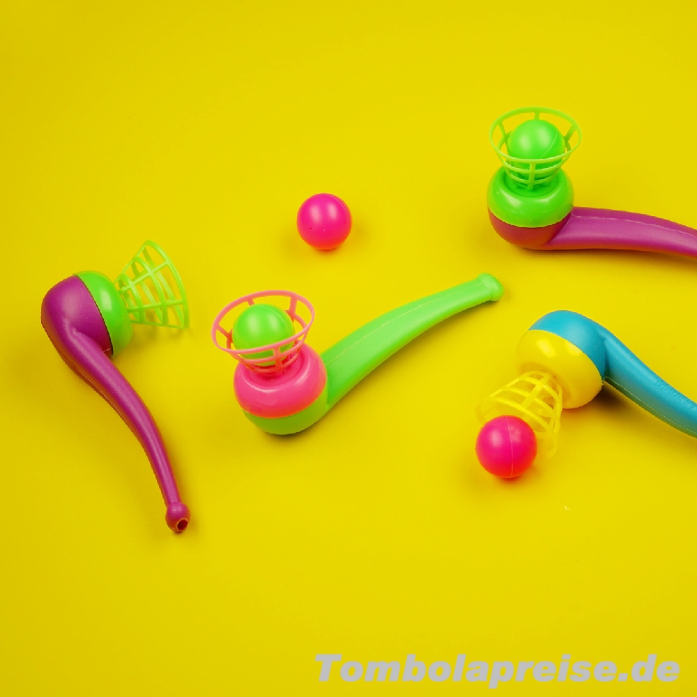 Tombolapreis Pustespiel Pfeife mit Ball