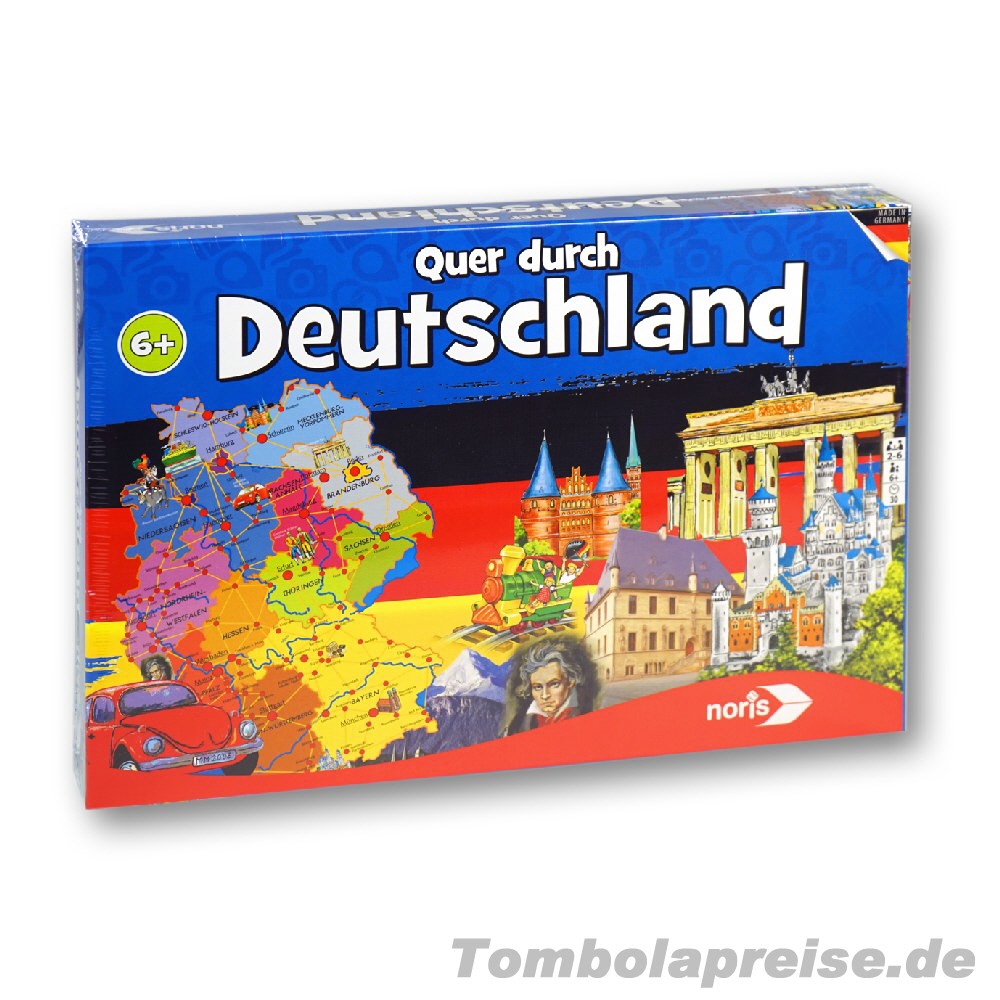 Tombolapreis Spiel Quer durch Deutschland