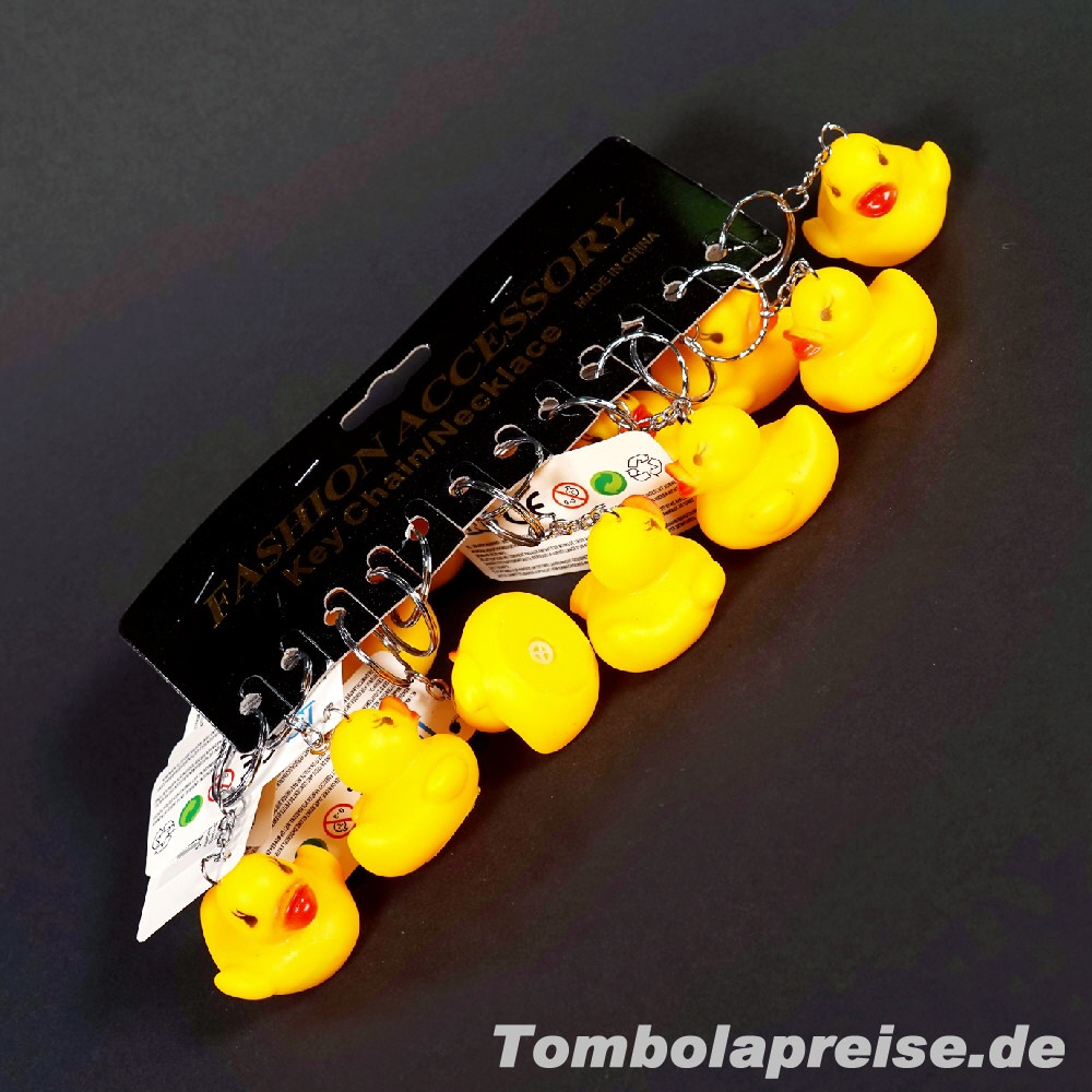 Tombolapreis Quietscheente Schlüsselanhänger