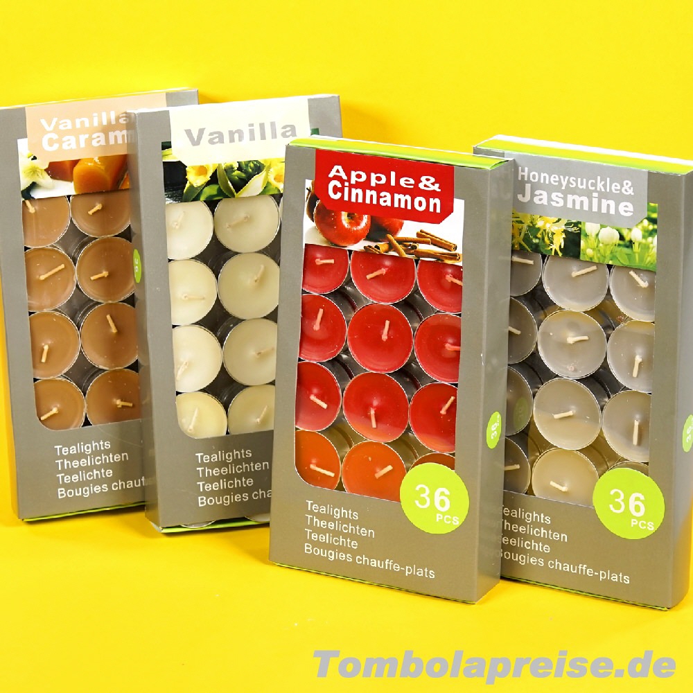Tombolapreis Teelichter mit Raumduft