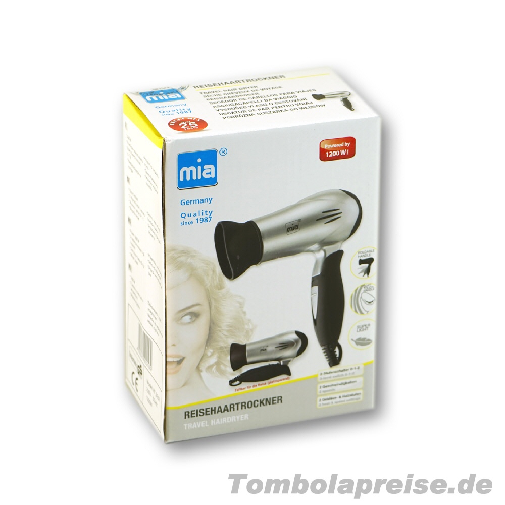 Tombolapreis Reise-Haartrockner
