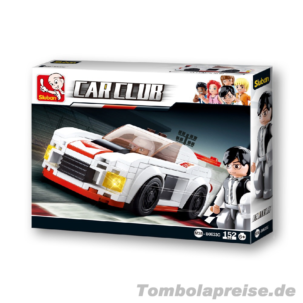 Tombolapreis Rennwagen Steckbausteine