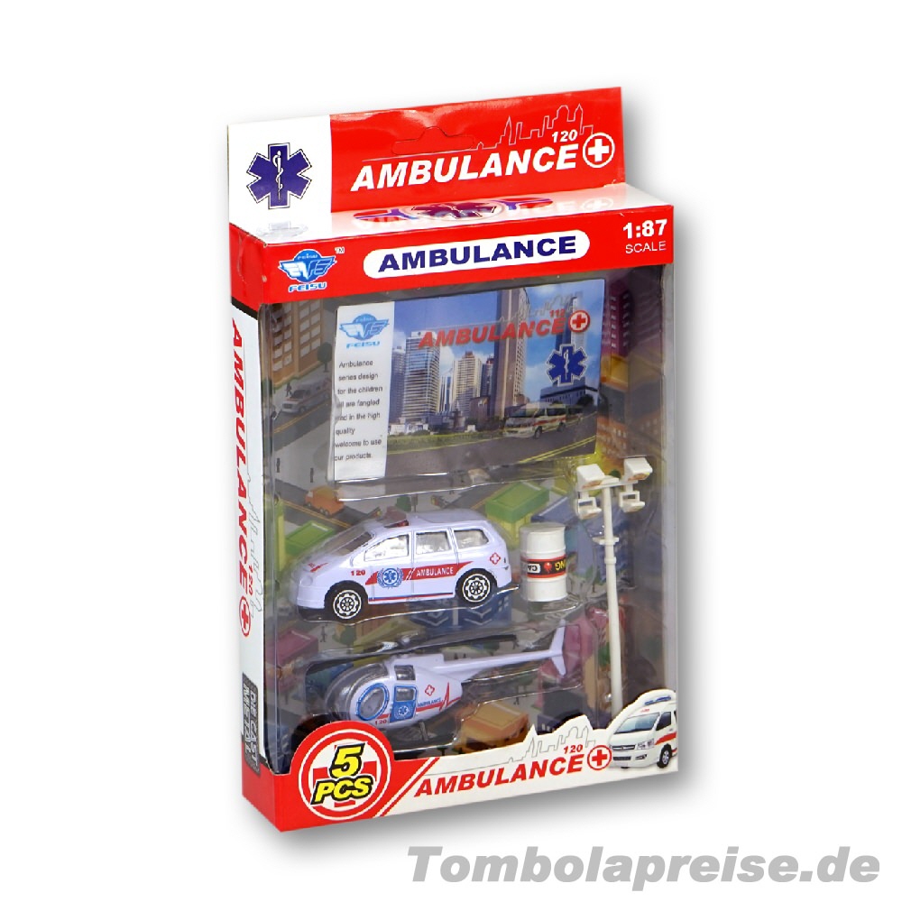 Tombolapreis Rettungsfahrzeuge Spiel-Set