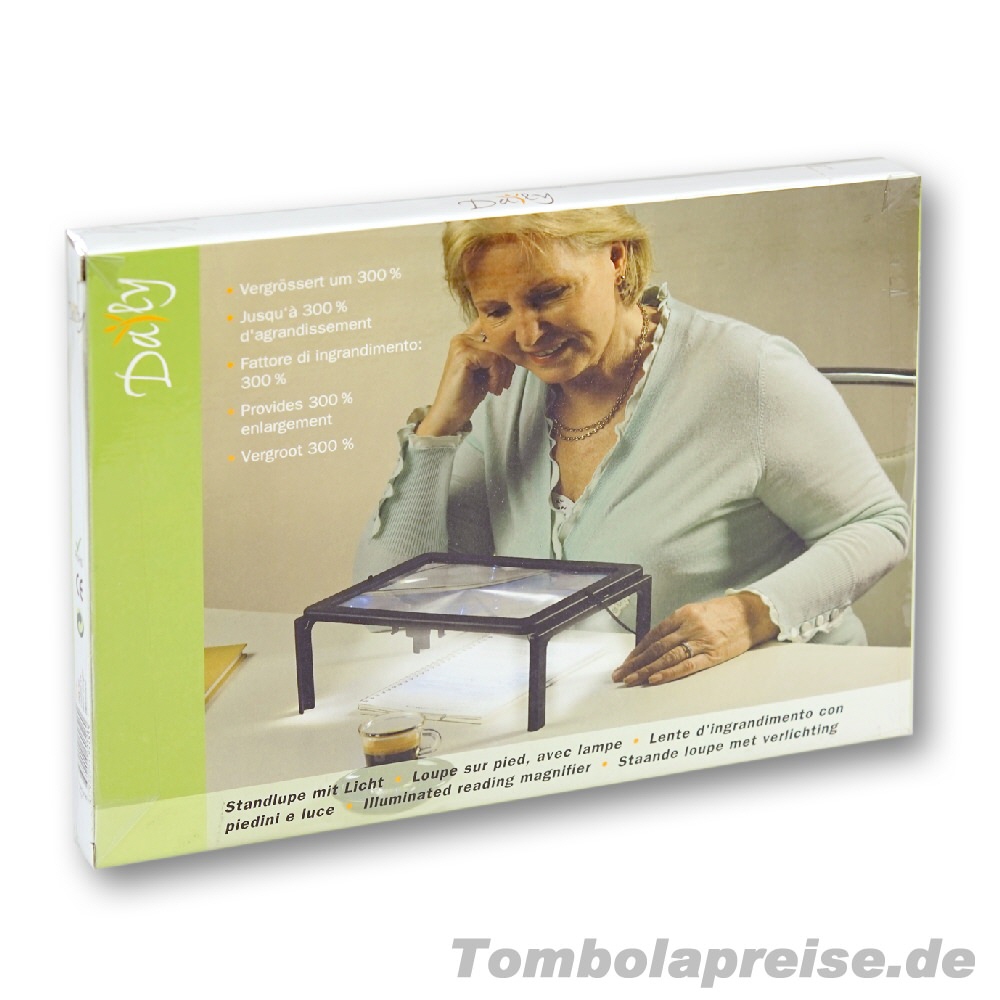 Tombolapreis Leselupe für Senioren