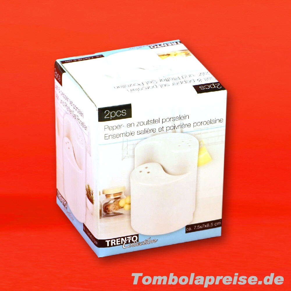 Tombolapreis Gewürzstreuer weiß