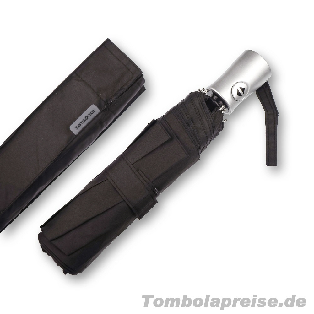 Tombolapreis Samsonite Automatikschirm schwarz