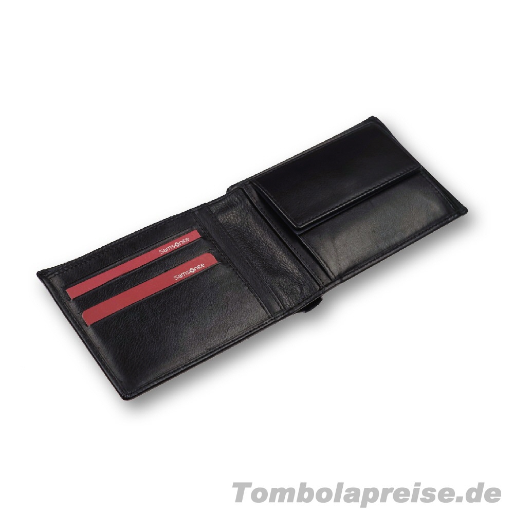 Tombolapreis Samsonite Schwarze Geldbörse