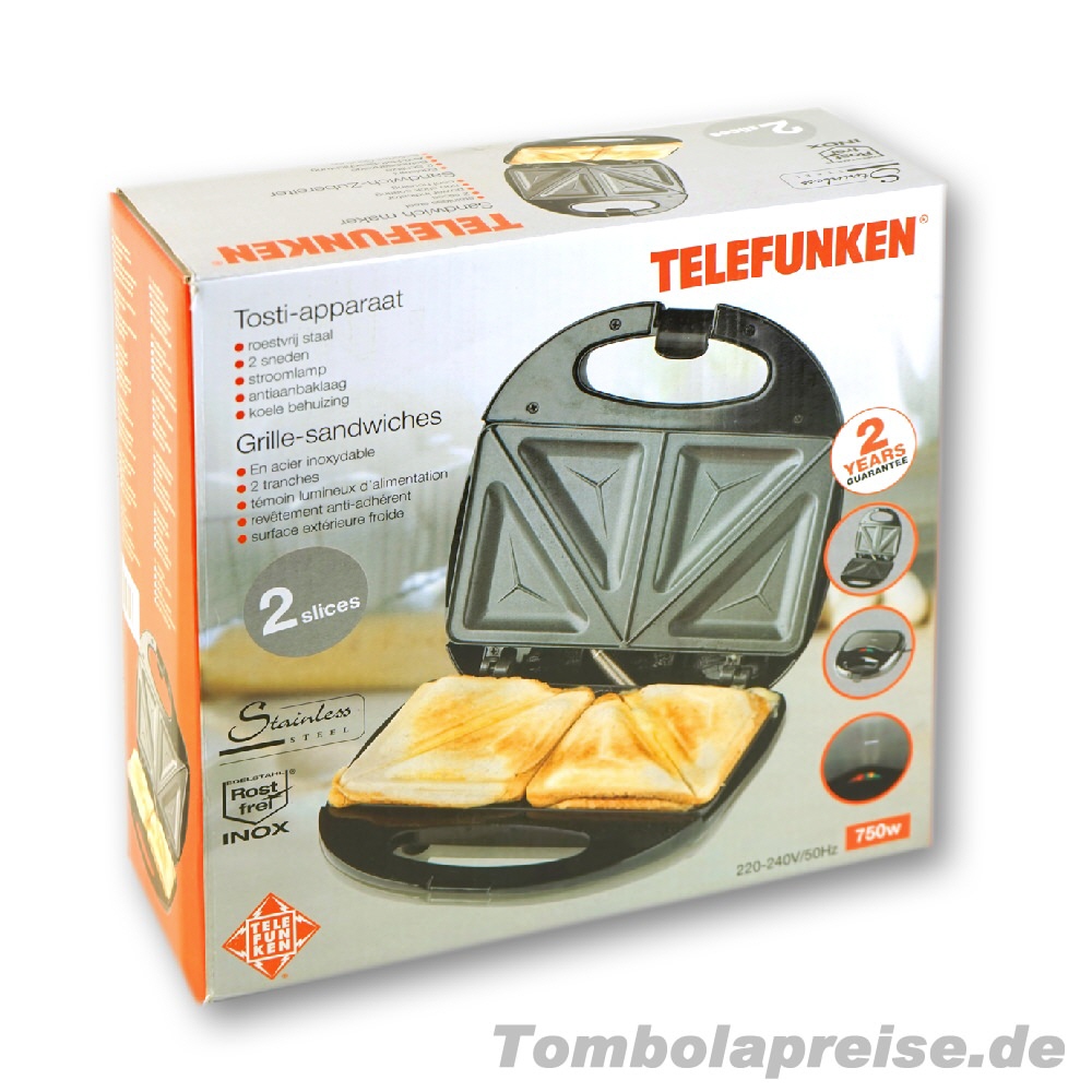 Tombolapreis Sandwich-Toaster