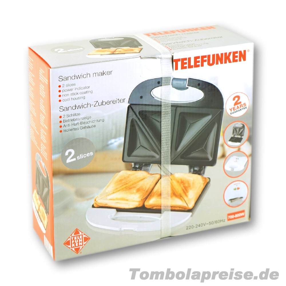 Tombolapreis Sandwichmaker