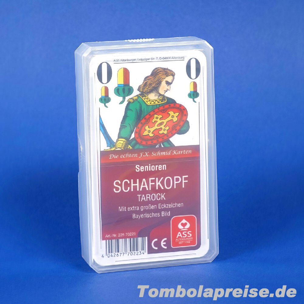 Tombolapreis Schafkopfkarten für Senioren