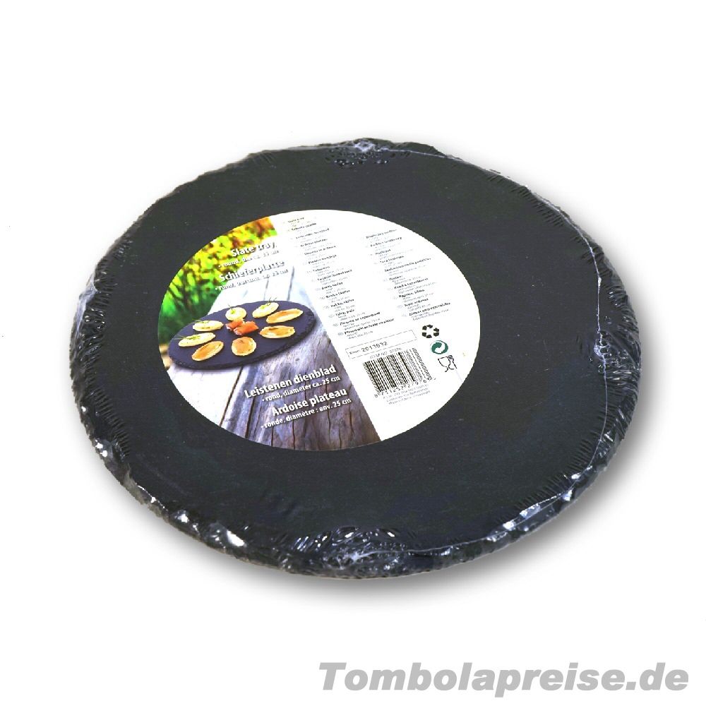 Tombolapreis Schiefer-Servierplatte