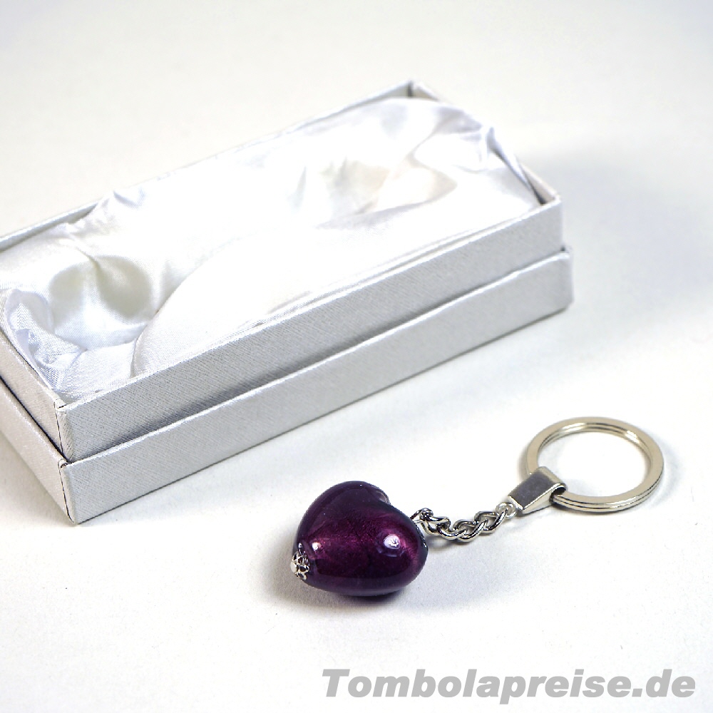Tombolapreis Schlüsselanhänger Edelsteinherz