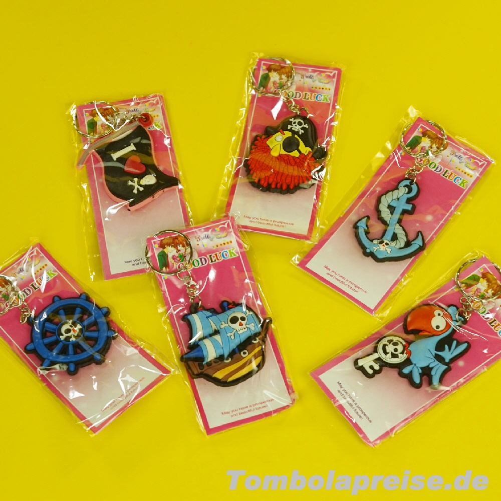 Tombolapreis Schlüsselanhänger Piratensymbole