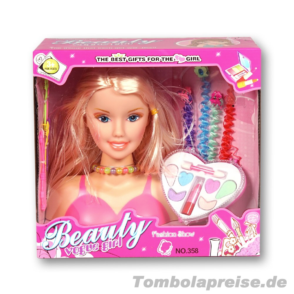 Tombolapreis Schmink- und Frisierkopf