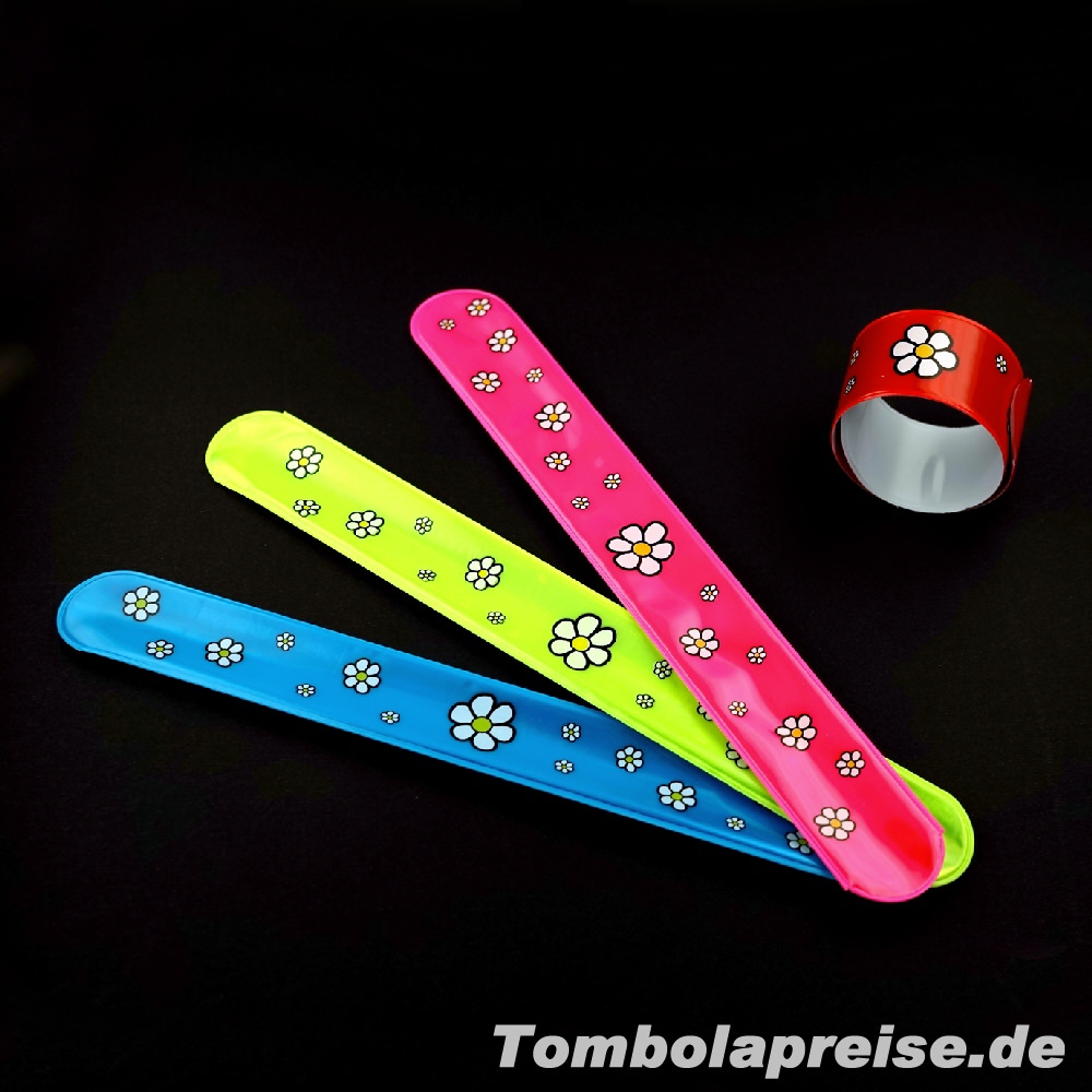 Tombolapreis Schnapparmband Blumen