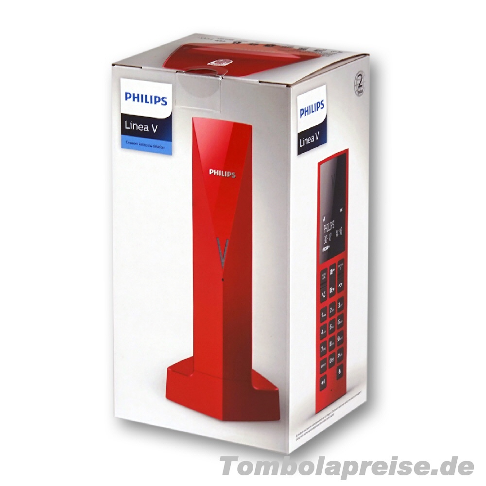 Tombolapreis Schnurlos-Telefon rot