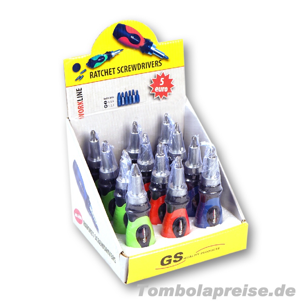 Tombolapreis Schraubendreher im Display