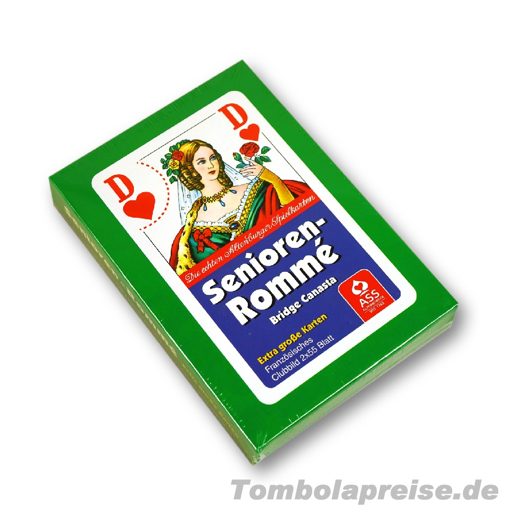 Tombolapreis Senioren-Rommé-Spielkarten