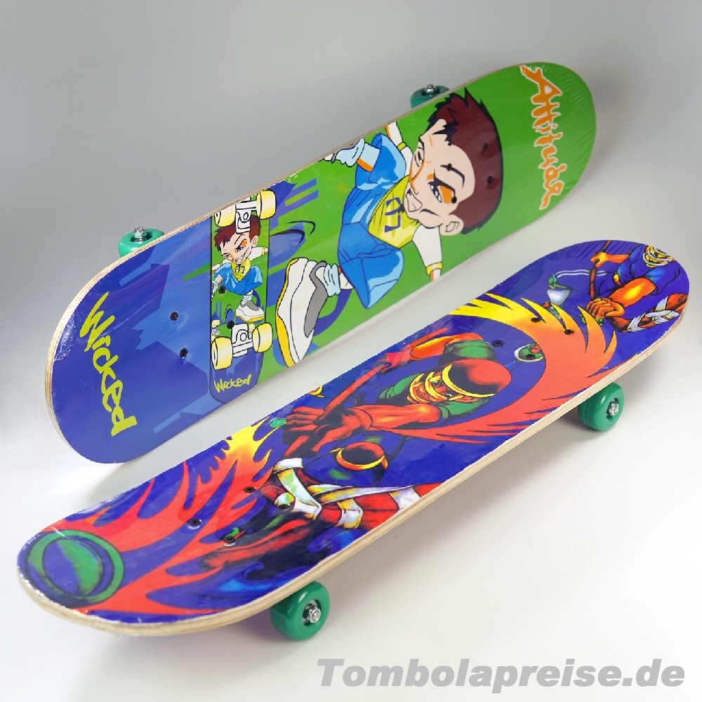 Tombolapreis Designer-Skateboards