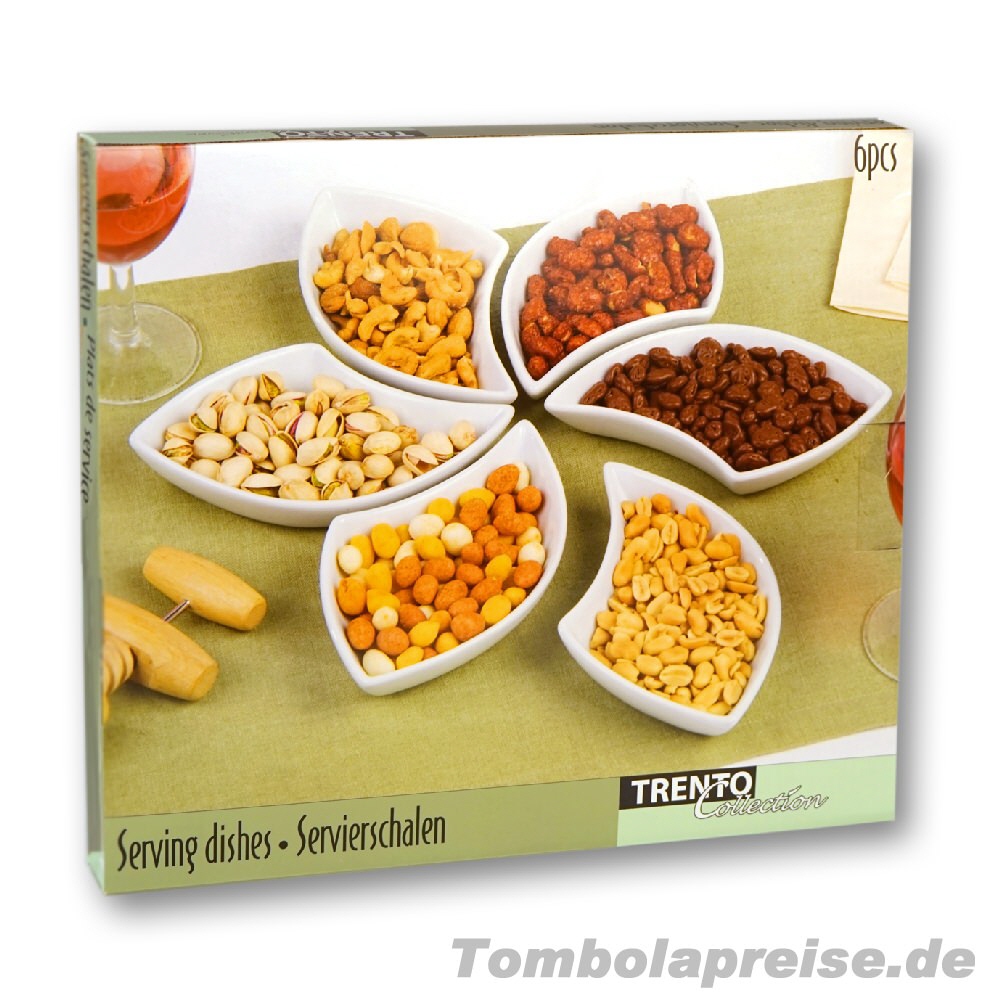 Tombolapreis Blüten-Snackschale aus Porzellan