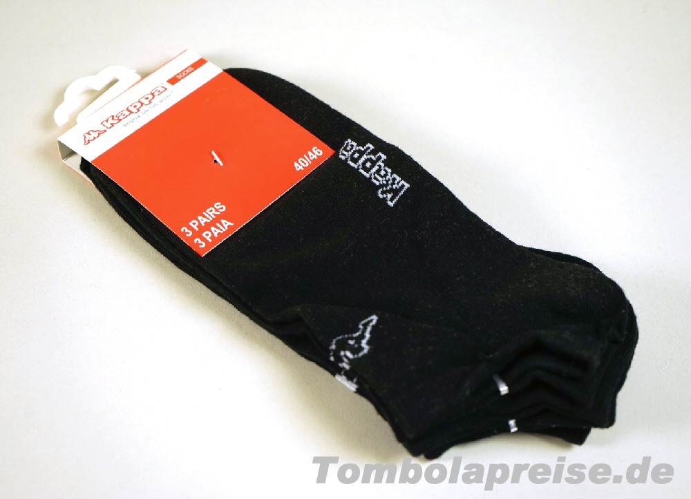 Tombolapreis Socken schwarz