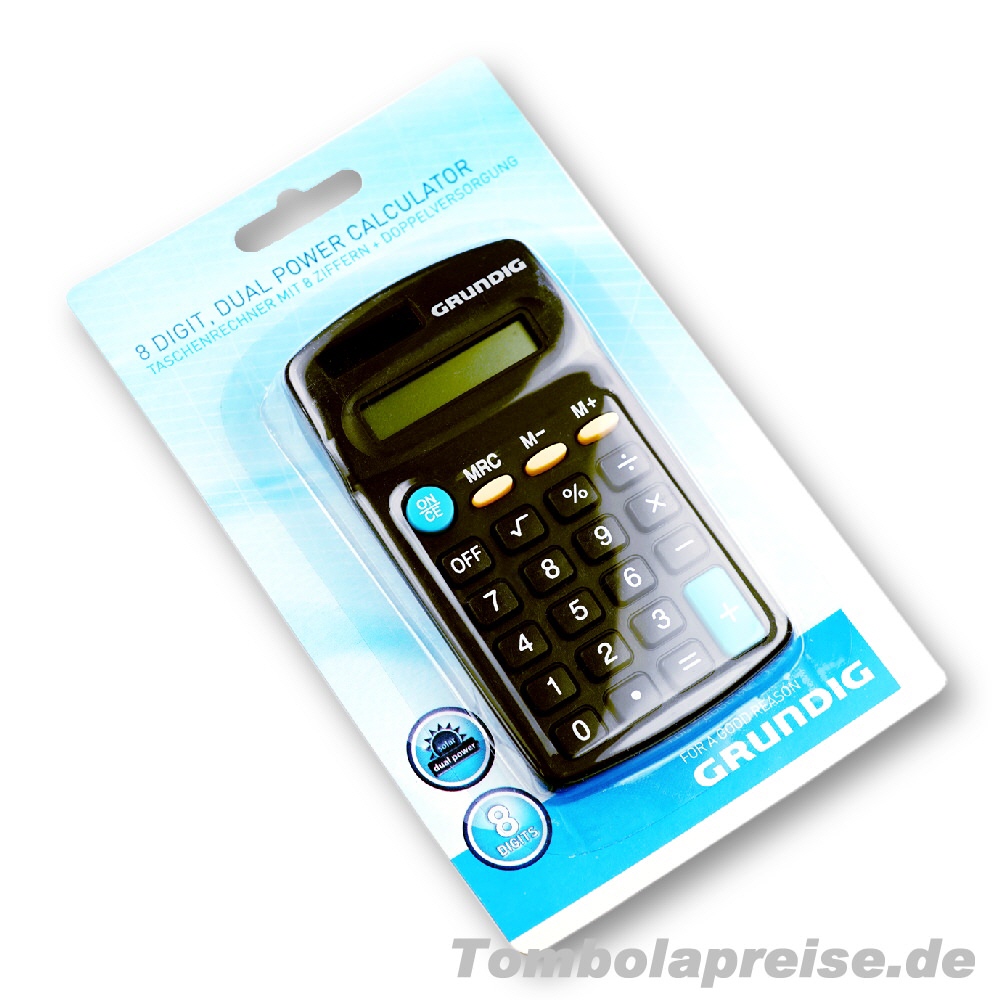 Tombolapreis Solar-Taschenrechner