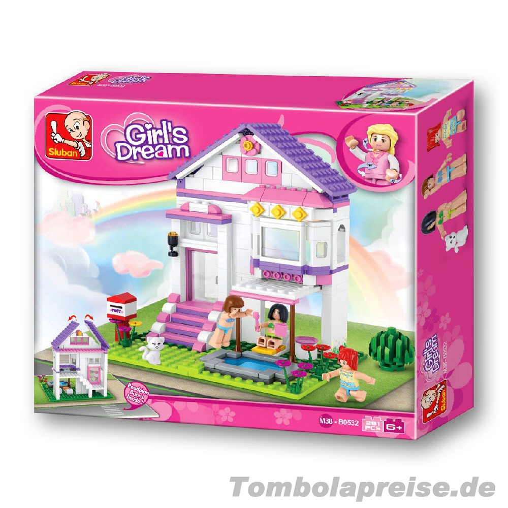 Tombolapreis Sommerhaus Steckbausteinkasten