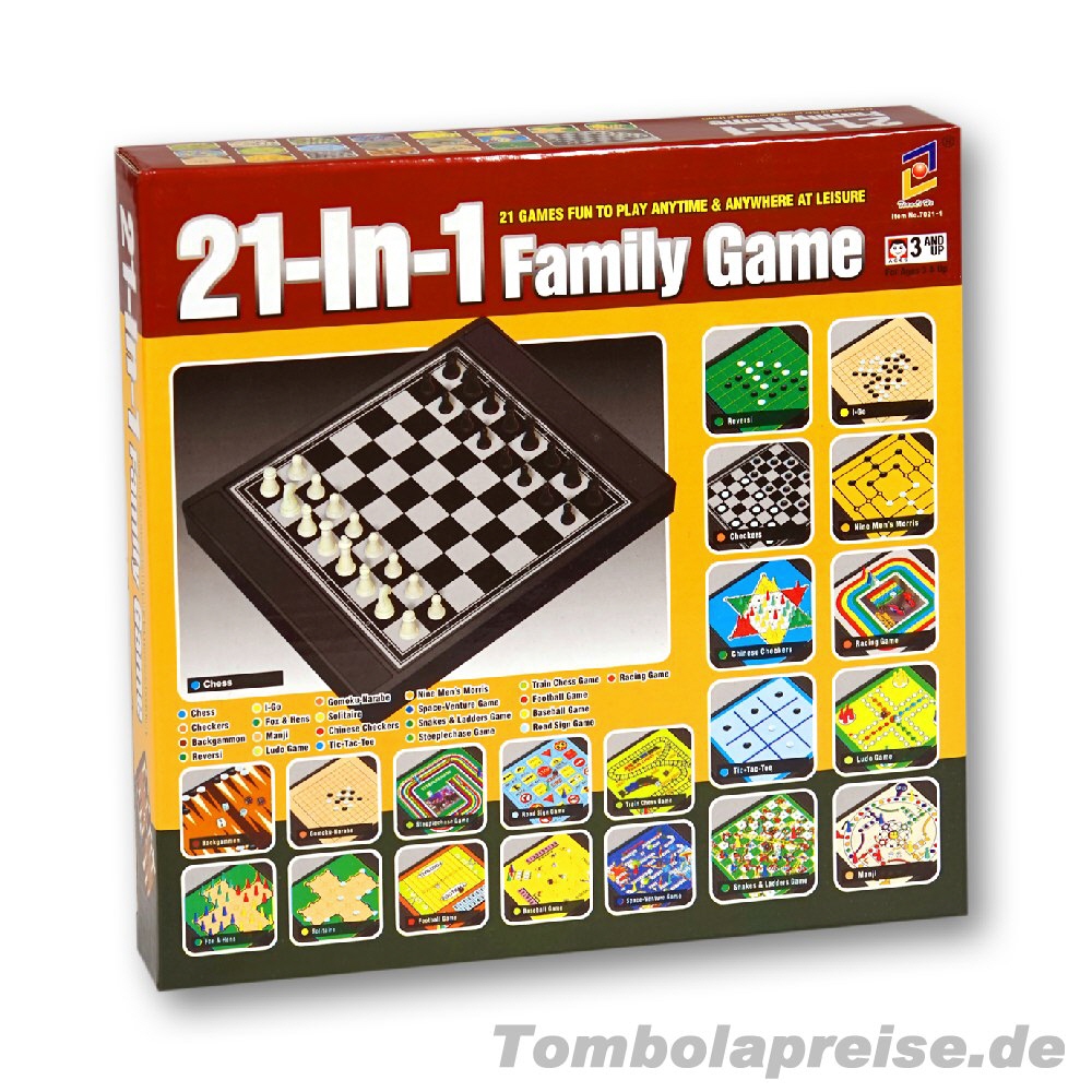 Tombolapreis Spielesammlung 21in1