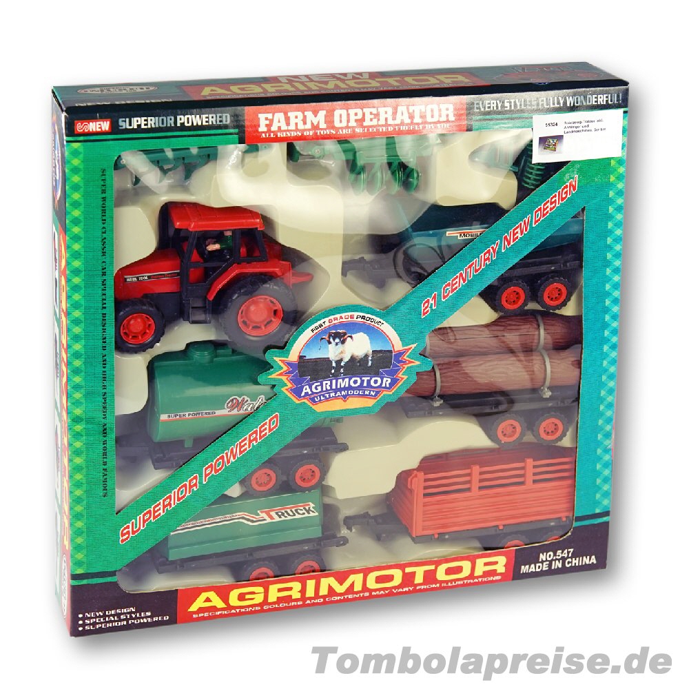 Tombolapreis Spielzeug-Landmaschinen-Set