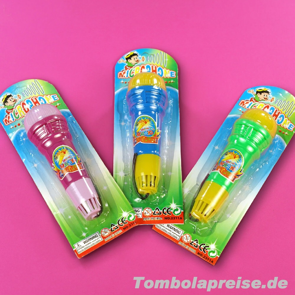 Tombolapreis Spielzeug-Mikrofone