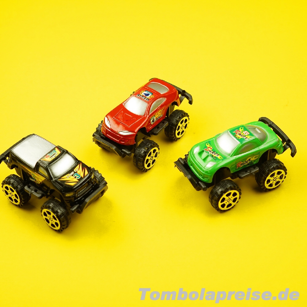 Tombolapreis Spielzeug-Autos mit großen Reifen