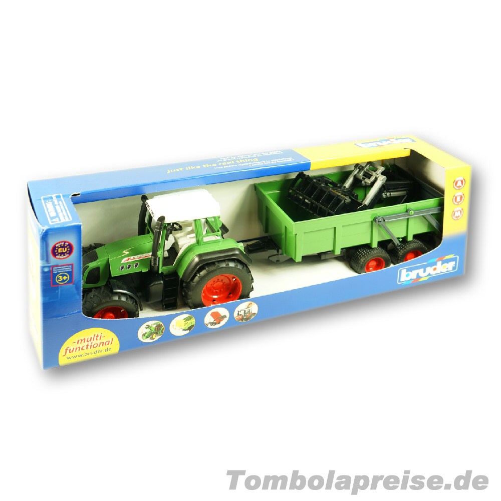 Tombolapreis Spielzeugtraktor mit Anhänger