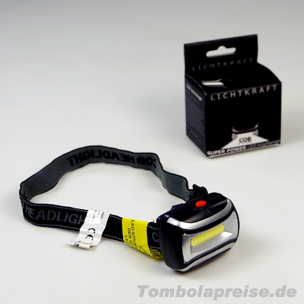 Tombolapreis Stirnleuchte extra hell