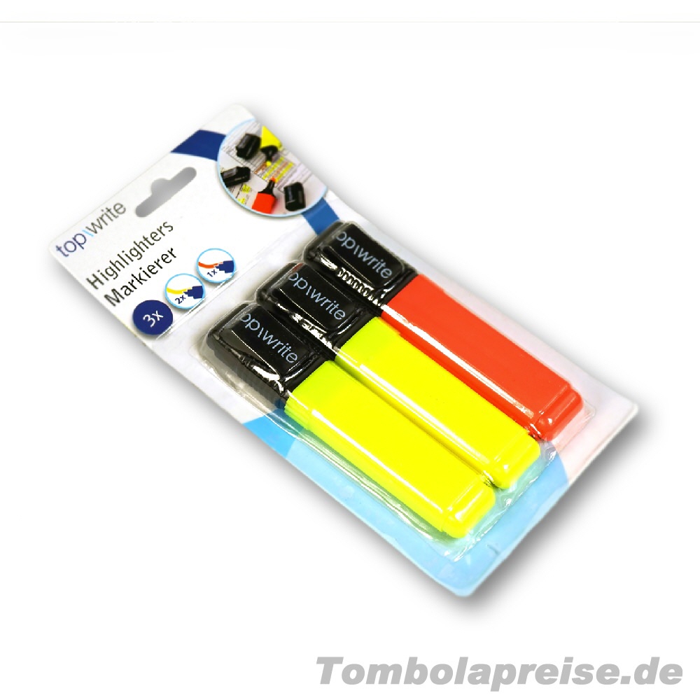 Tombolapreis 3er-Set Textmarker