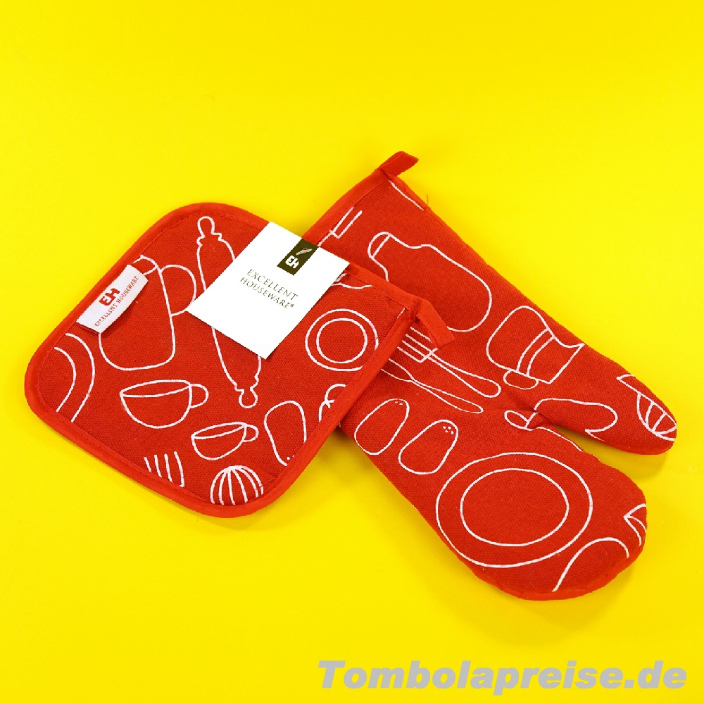 Tombolapreis Topflappen mit Handschuh