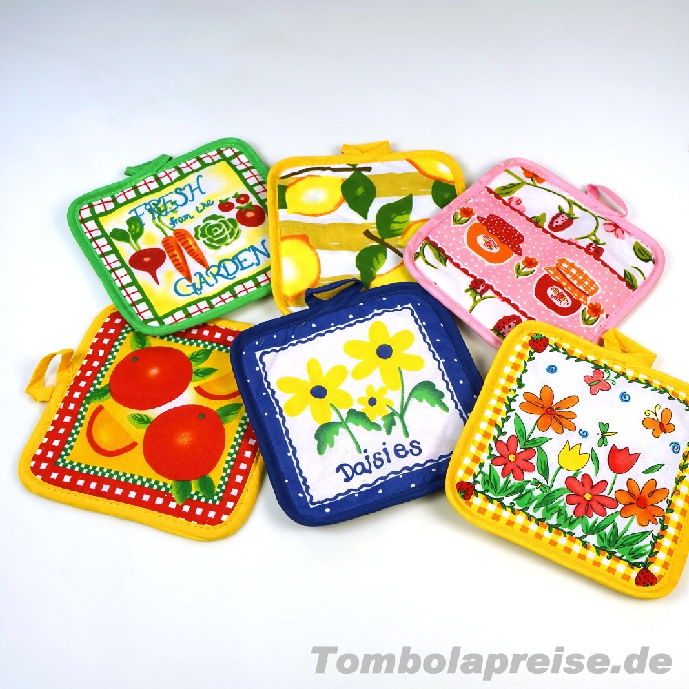 Tombolapreis Bedruckte Topflappen