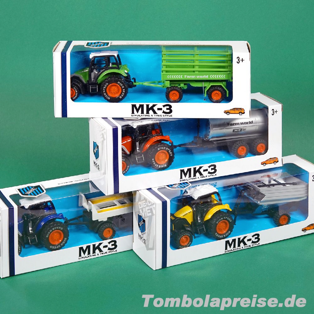 Tombolapreis Traktoren mit Anhänger