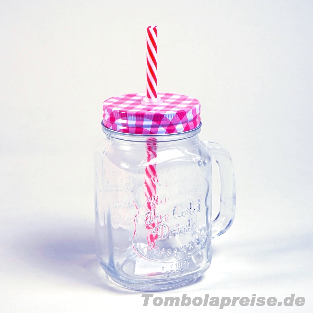 Tombolapreis Strohhalm-Trinkglas