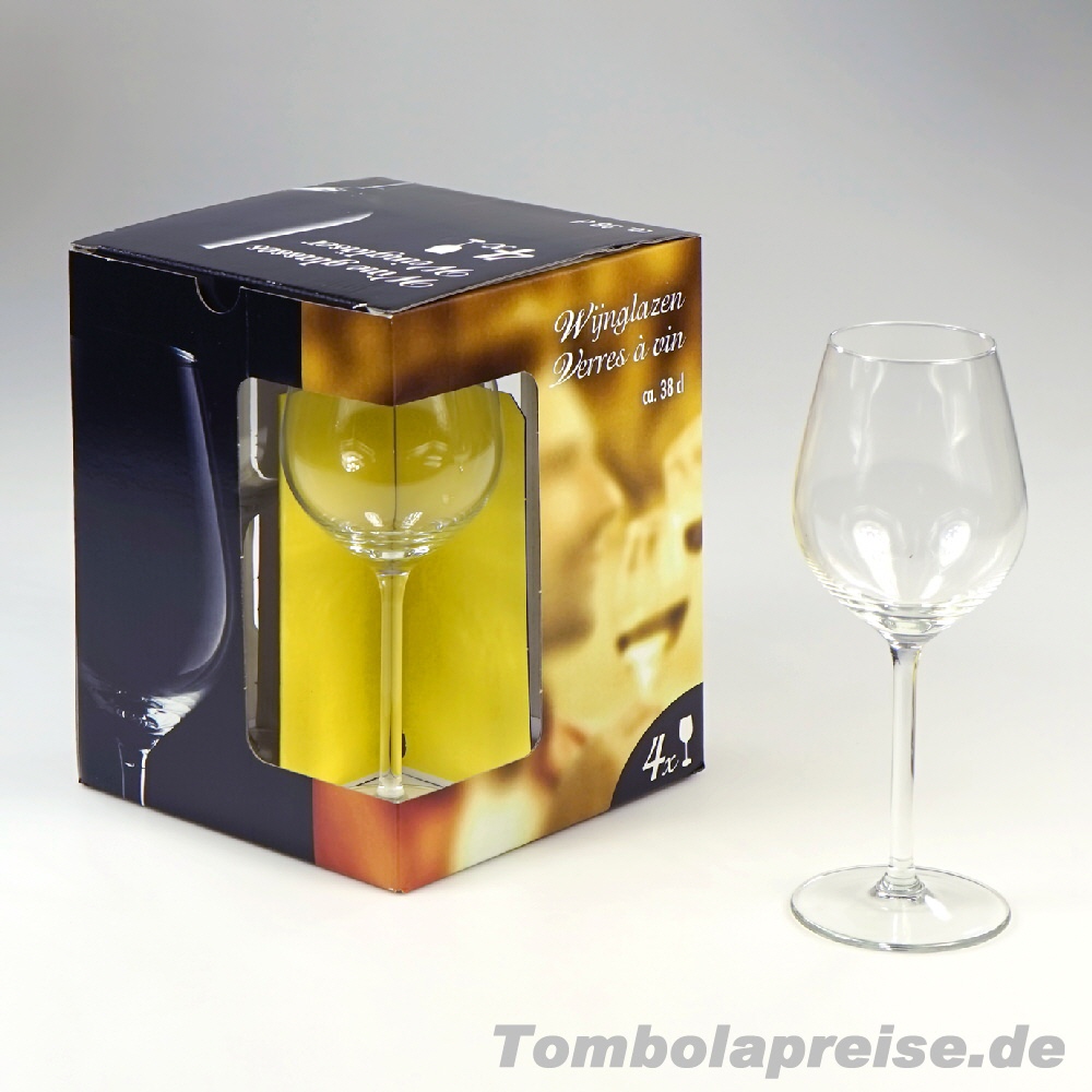 Tombolapreis Weißweingläser 4er-Set